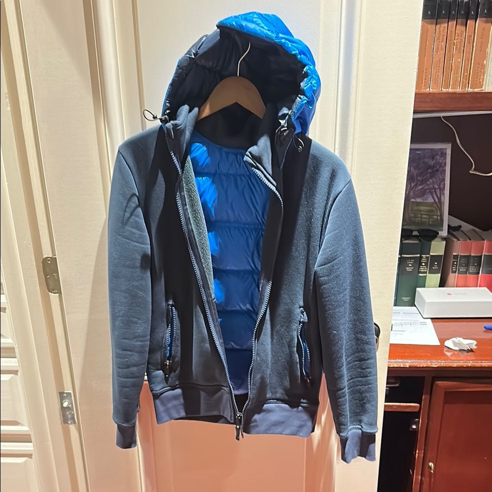 Lululemon Athletica Blue and Black Puffer Jacket